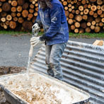 Rebecca mixing mortar